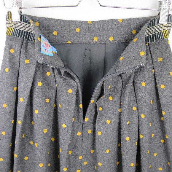Anthropologie Plenty By Tracy Reese Polka Dot Pleated Skirt Size 6 - Picture 6 of 9